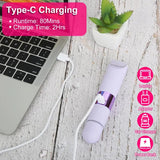 2 In 1 Bikini Trimmer For Women Dual Head Cordless Body Shaver IPX5 Waterproof Rechargeable Pubic Hair Razor Wet And Dry Use For Bikini Underarm Leg Arm Body Face