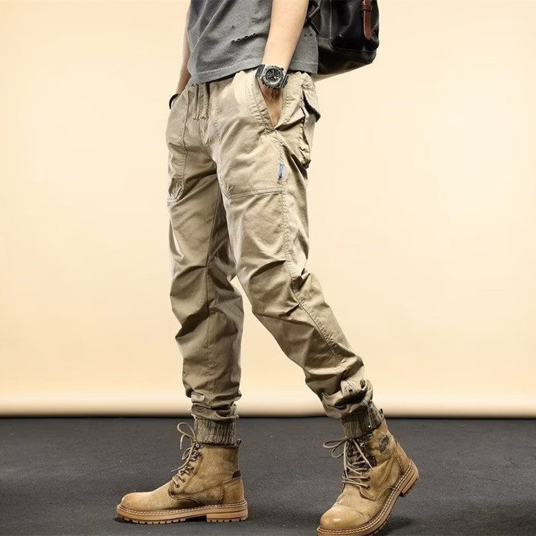 Loose Casual Ankle-Tied Jogger Pants