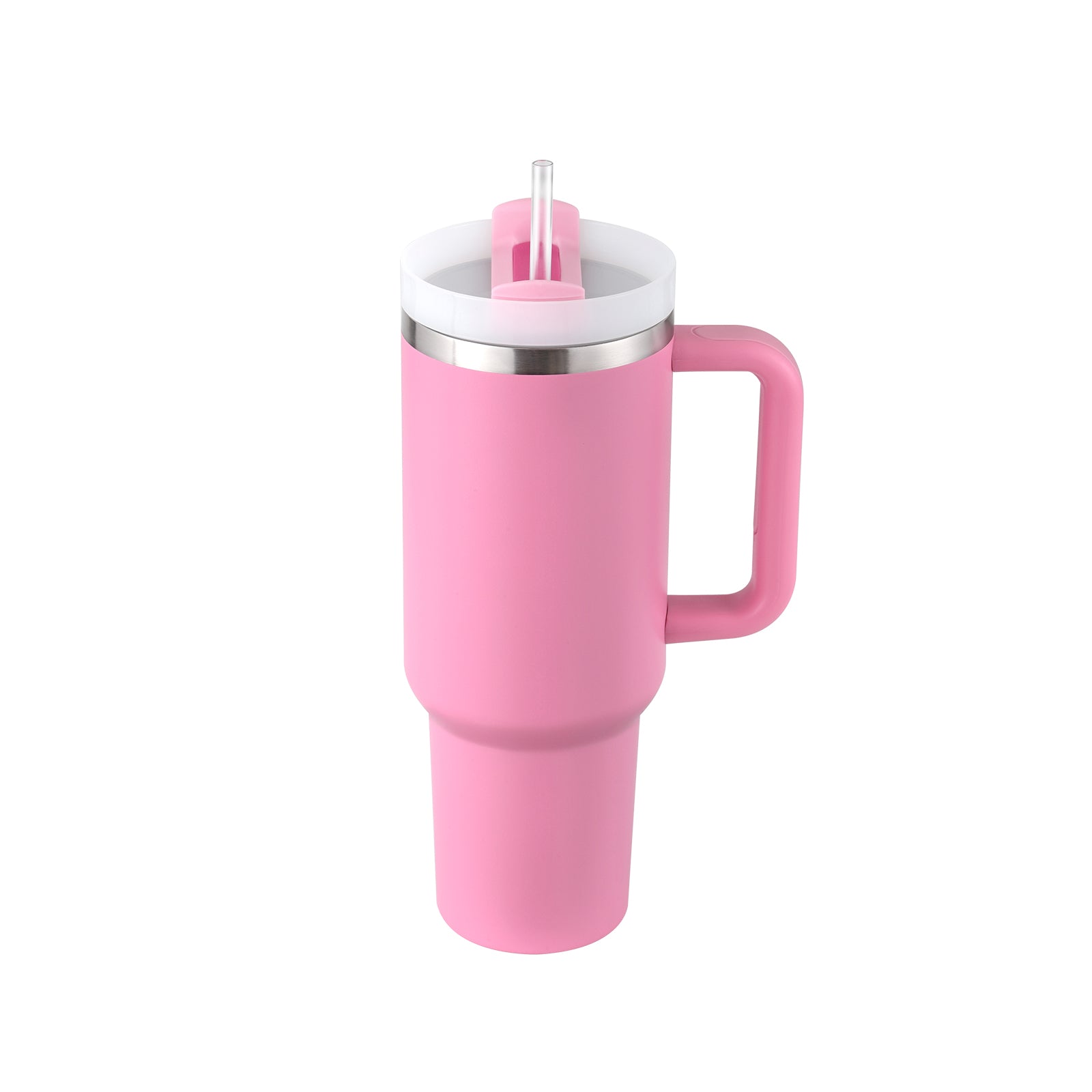 40oz Insulated Tumbler with Handle and Straw
