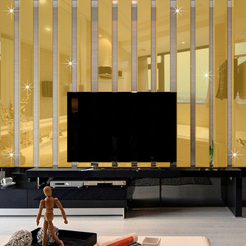 Striped Modern Mirror Wall Sticker