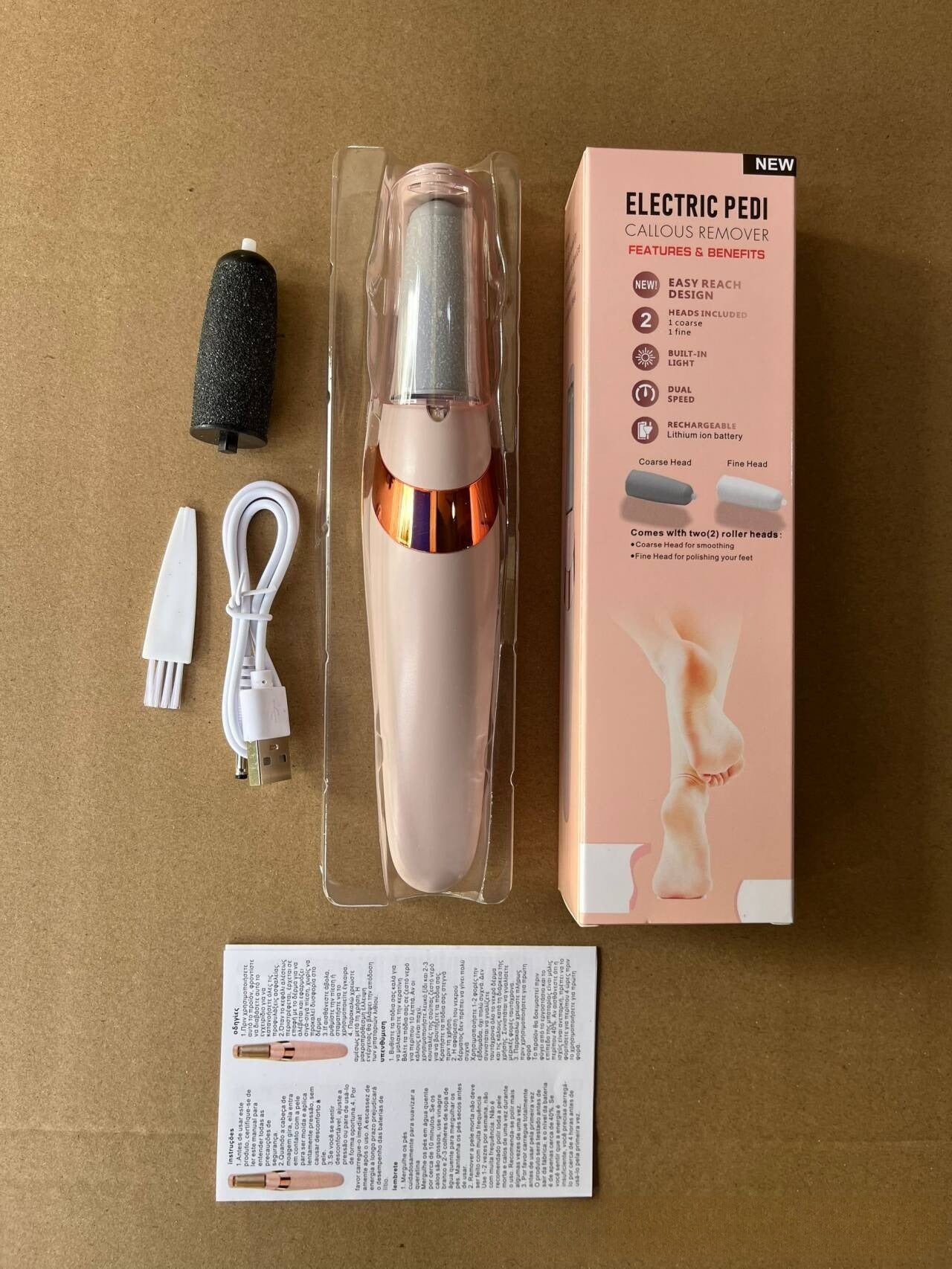 Rechargeable Electric Foot Grinder