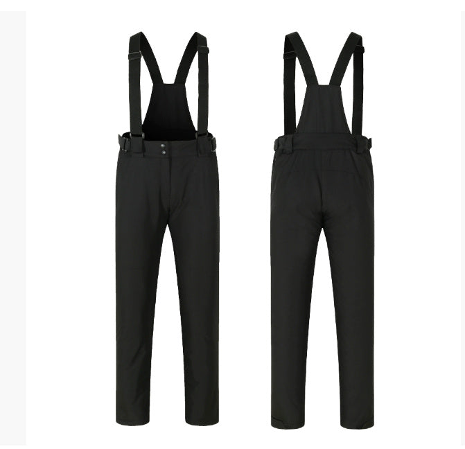 Men's Short Winter Thick White Duck Down Hooded Jacket Multi-pocket Outdoor Set