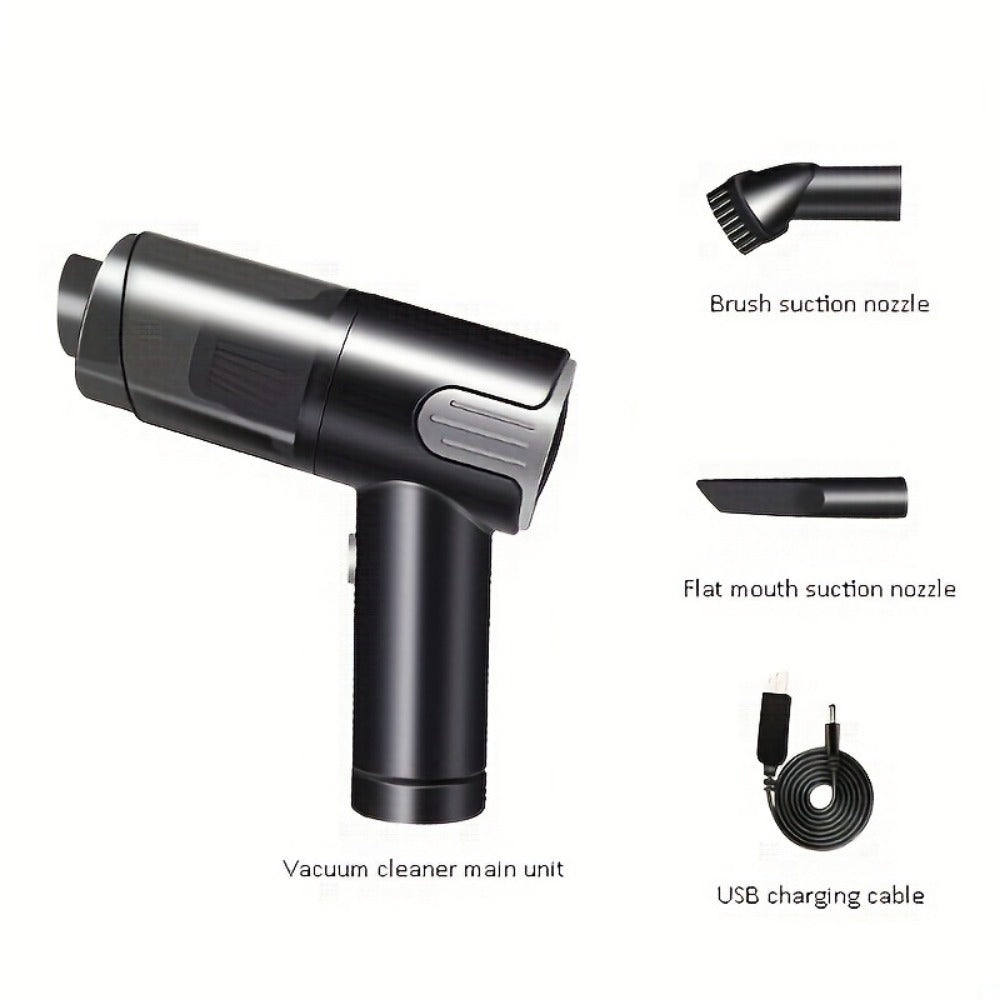 Wireless USB-Charging Mini Car Vacuum