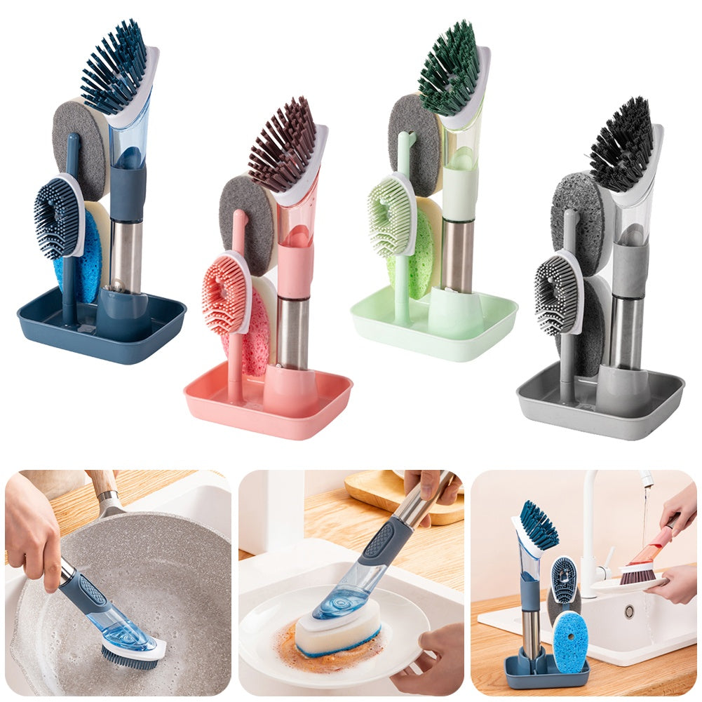 Long-Handle Dish Cleaning Brush