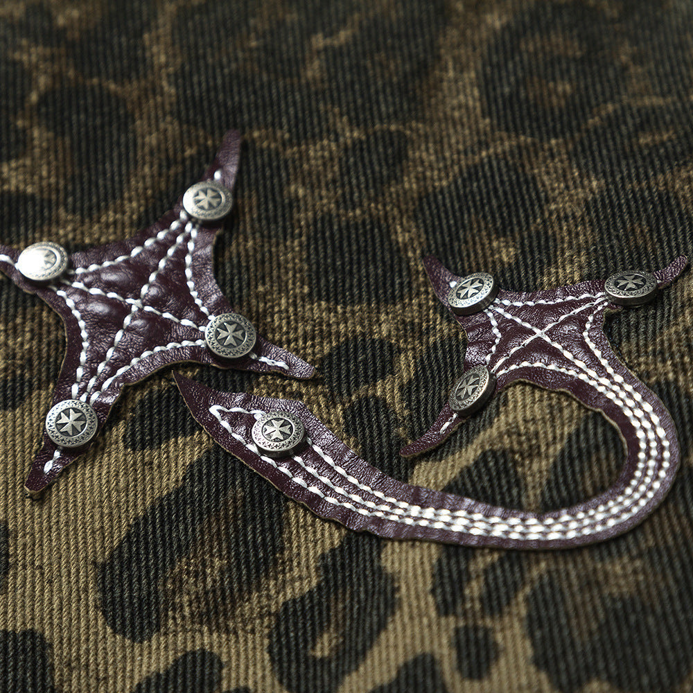 Fashion Polo Collar Casual Loose Distressed Shirt