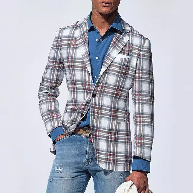Men's Print Business-Casual Jacket