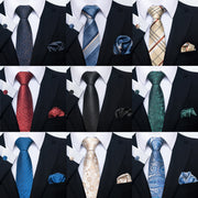 Men's Tie, Scarf & Cuff Buckle Set