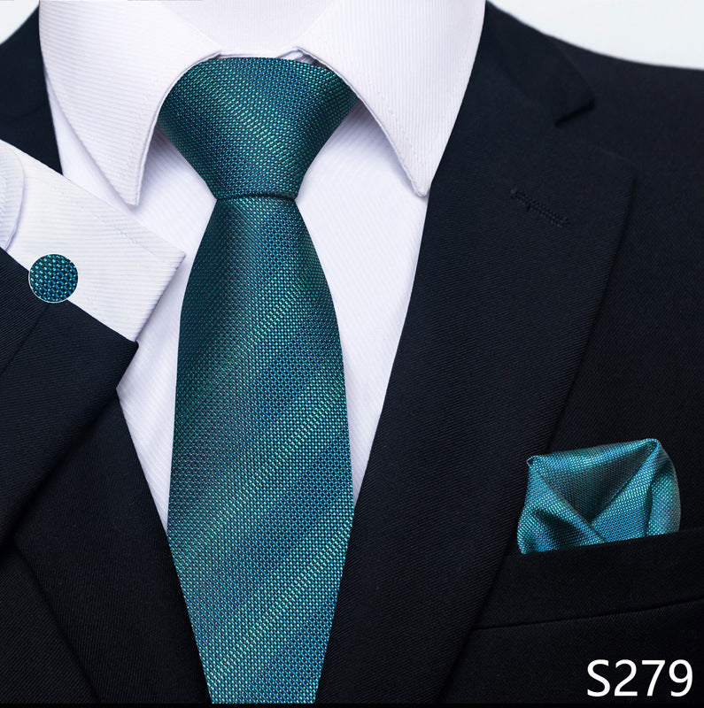 Men's Tie, Scarf & Cuff Buckle Set