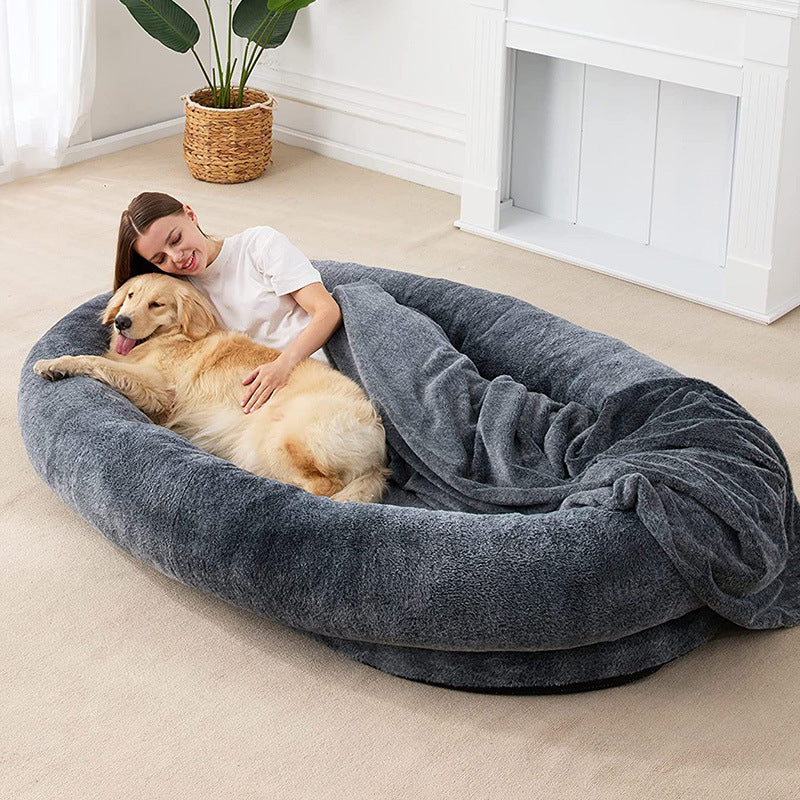 Large Plush Dog Bed