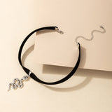 Chokers Witchy Gothic Grunge Collar Velvet Necklace Dark Jewelry For Gift