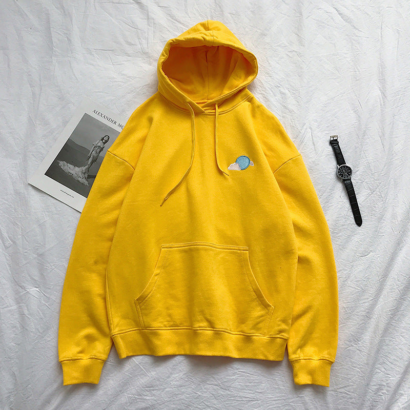 Boys Loose Hooded Sweatshirt Jacket