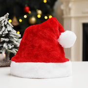 Plush Velvet Santa Hat