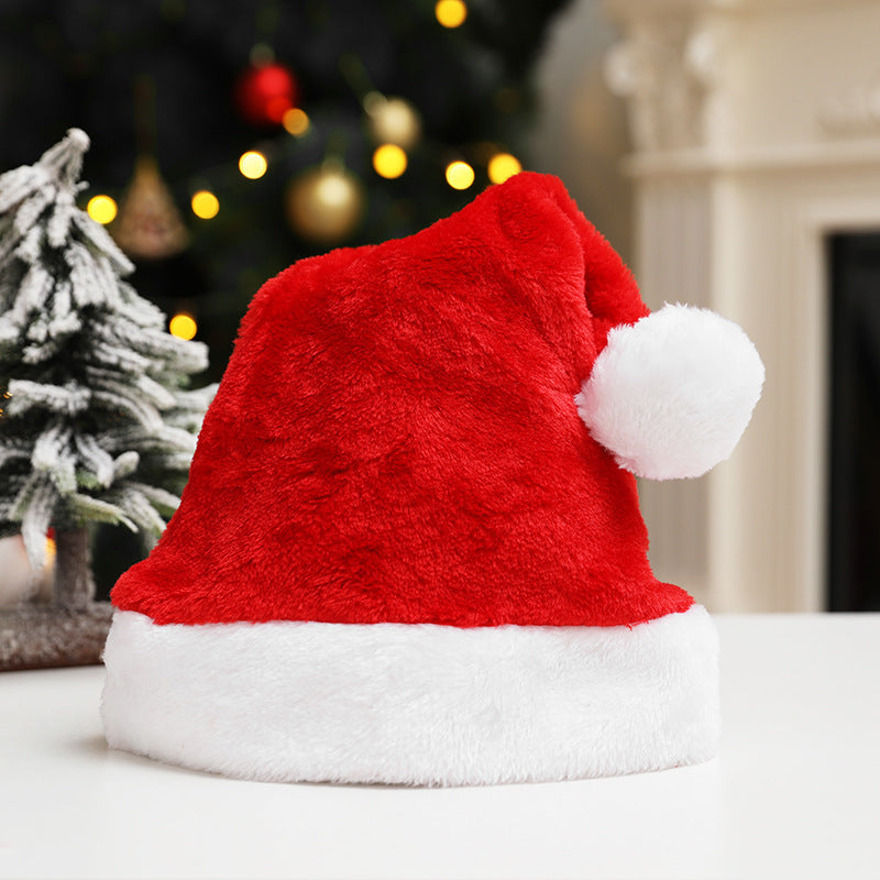 Plush Velvet Santa Hat