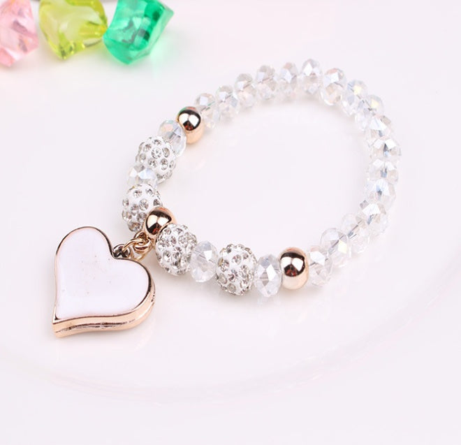 Crystal Heart Stretch Bracelet