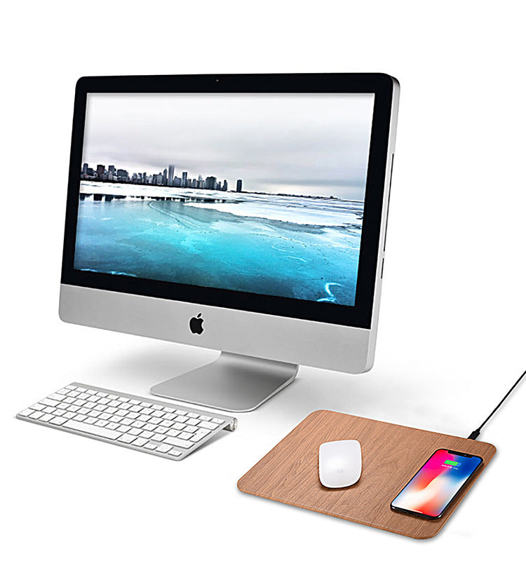 Wood-Grain Wireless Charger Pad