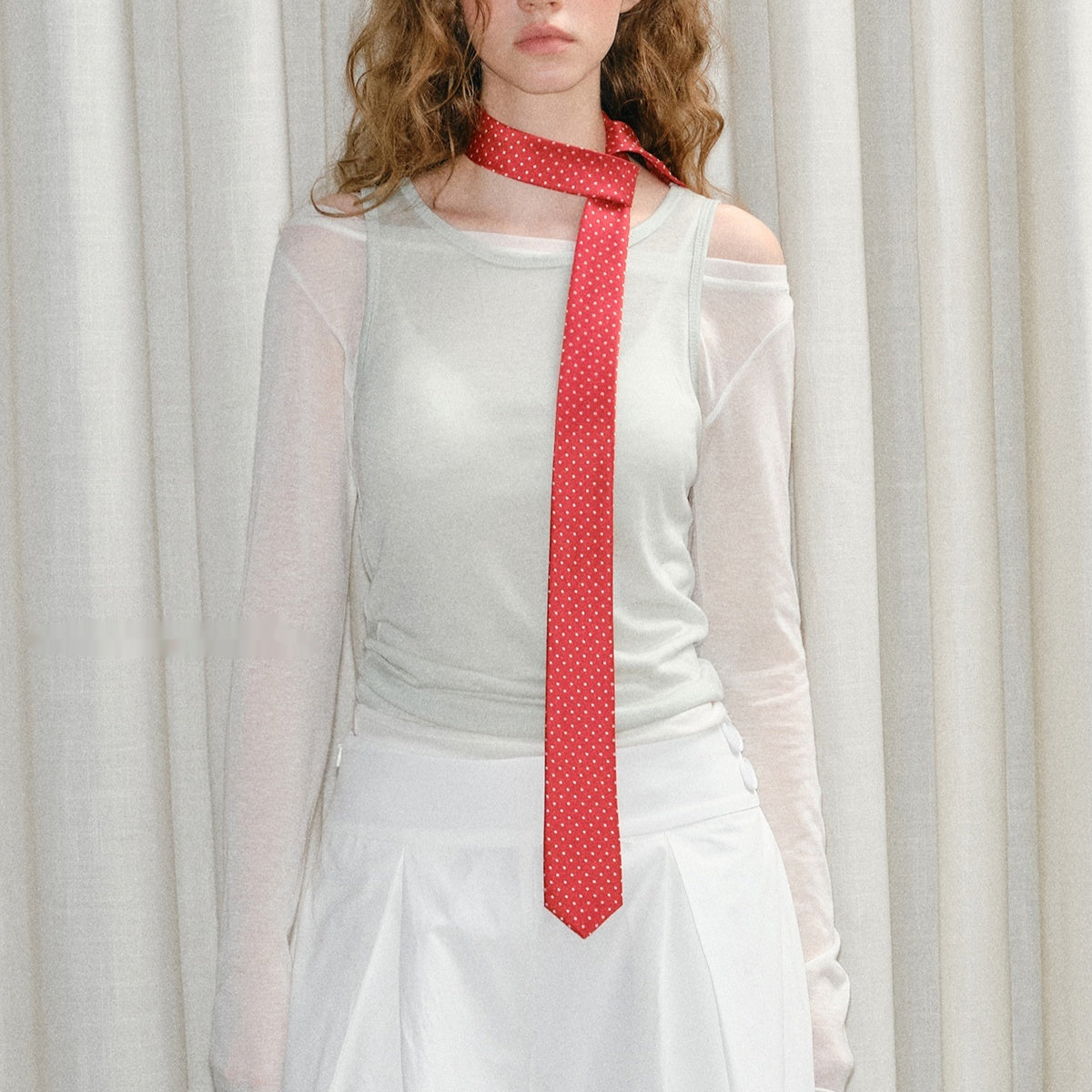 College-Style Tie Shirt