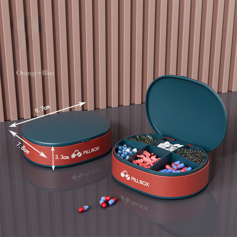 Weekly Pocket Pill Organizer with Cutter