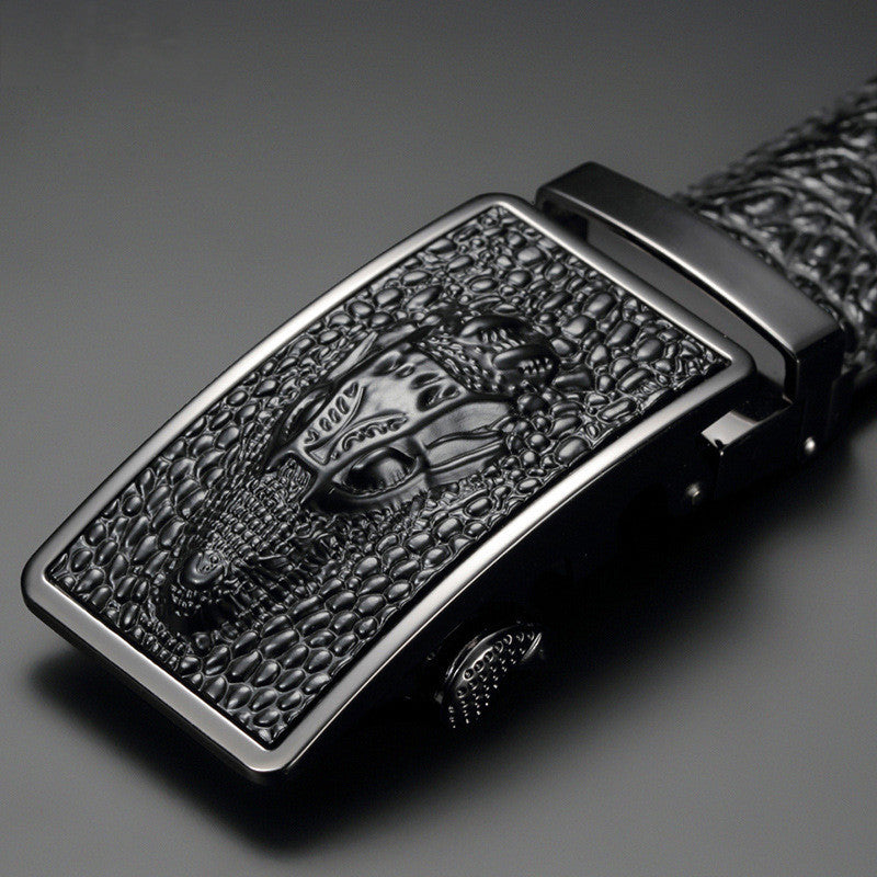 Men's Cowhide Automatic-Buckle Belt