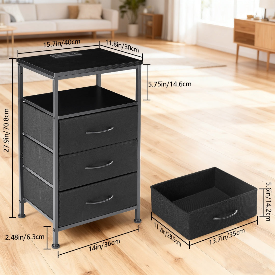 Charging-Station Nightstand with USB Ports