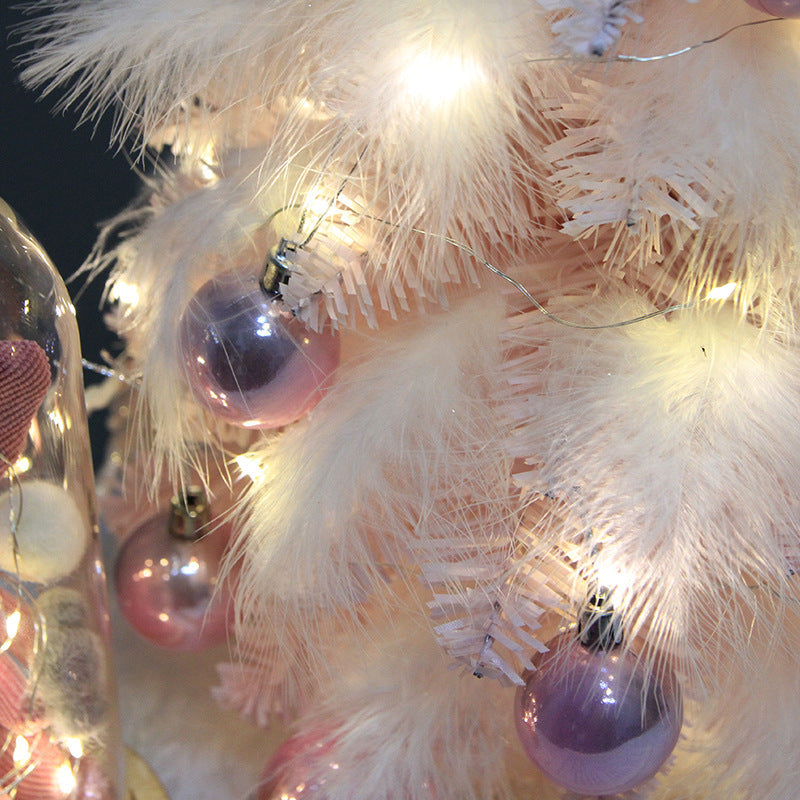 Feather Mini Desktop Christmas Tree