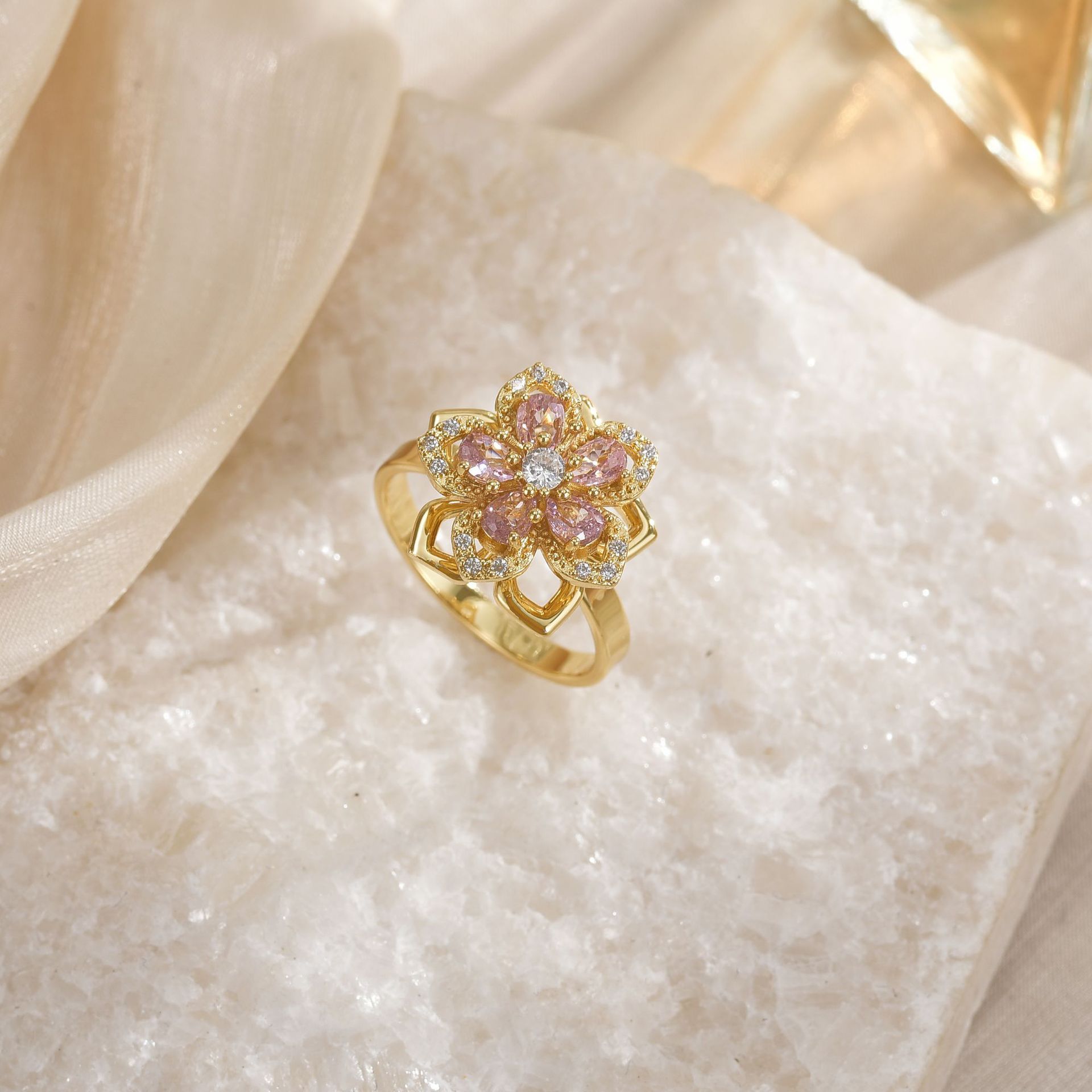 18K Gold-Plated Copper Ring