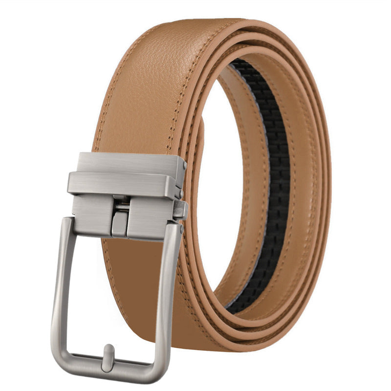 Men's Hollow Auto-Buckle Leather Belt