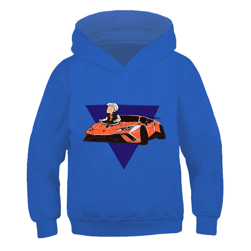 Kids' Cartoon Print Hooded Sweatshirt
