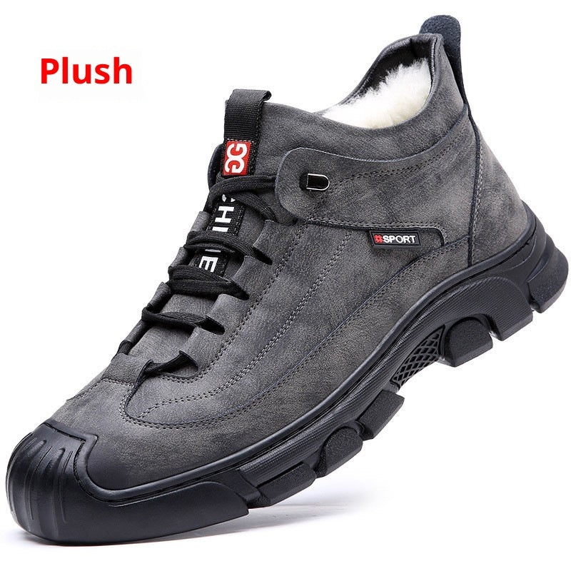 Men's Velvet-Padded Snow Boots