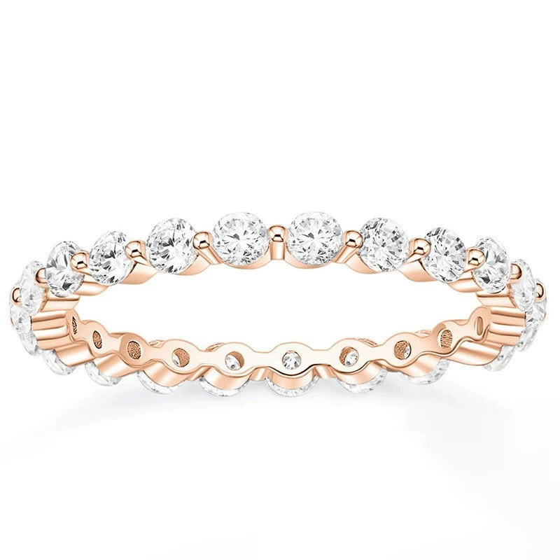 Zircon Silver Stacking Ring