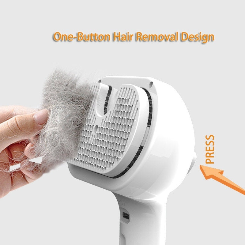 Self-Cleaning Pet Slicker Brush with Mister