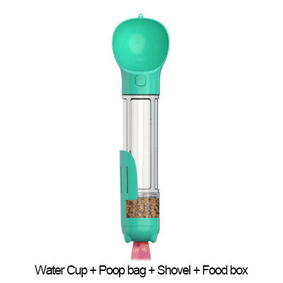 3-in-1 Travel Dog Water Bottle & Treat Dispenser
