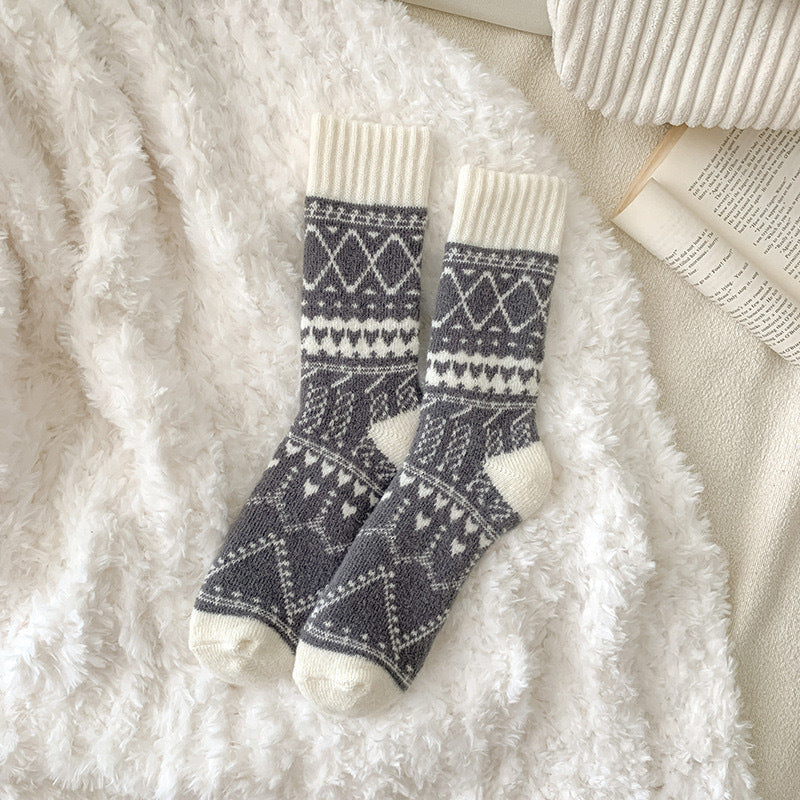 Winter Cashmere Mid-Calf Socks