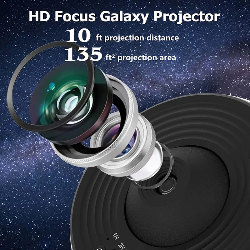 Galaxy Star Projector Night Light — 12-Scene