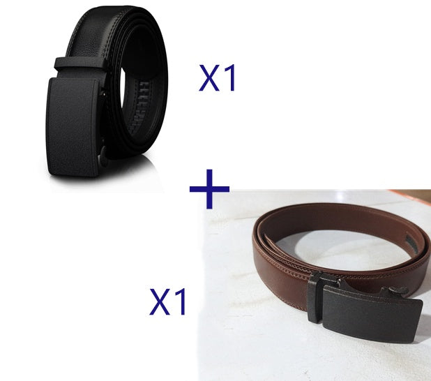 Two-Layer Cowhide Auto-Buckle Belt