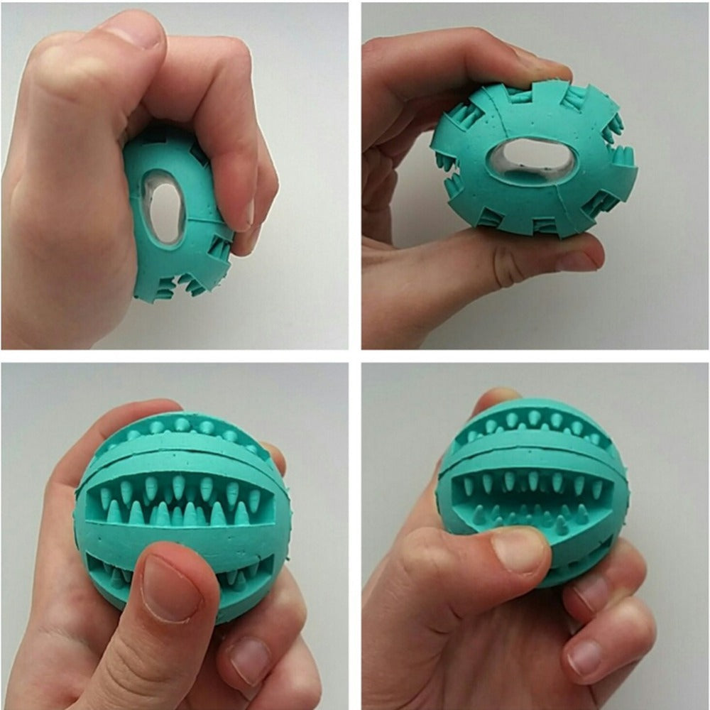 Slow-Feeder Treat-Dispensing Dog Ball