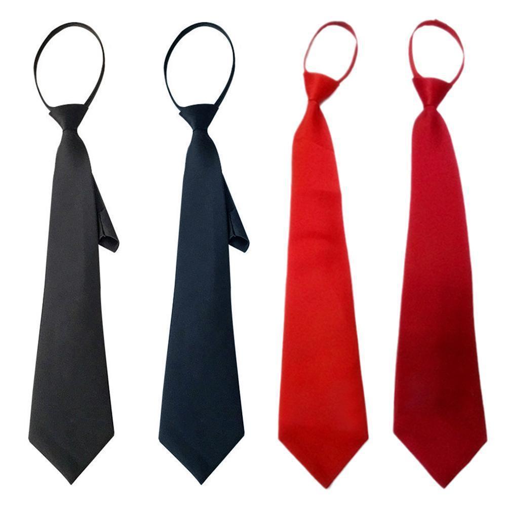 Student Zipper Pre-Tied Necktie