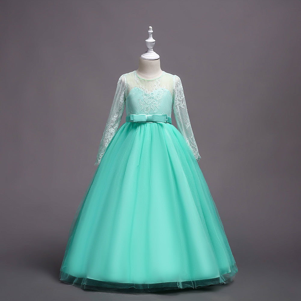 Kids' Long Flower Girl Dress