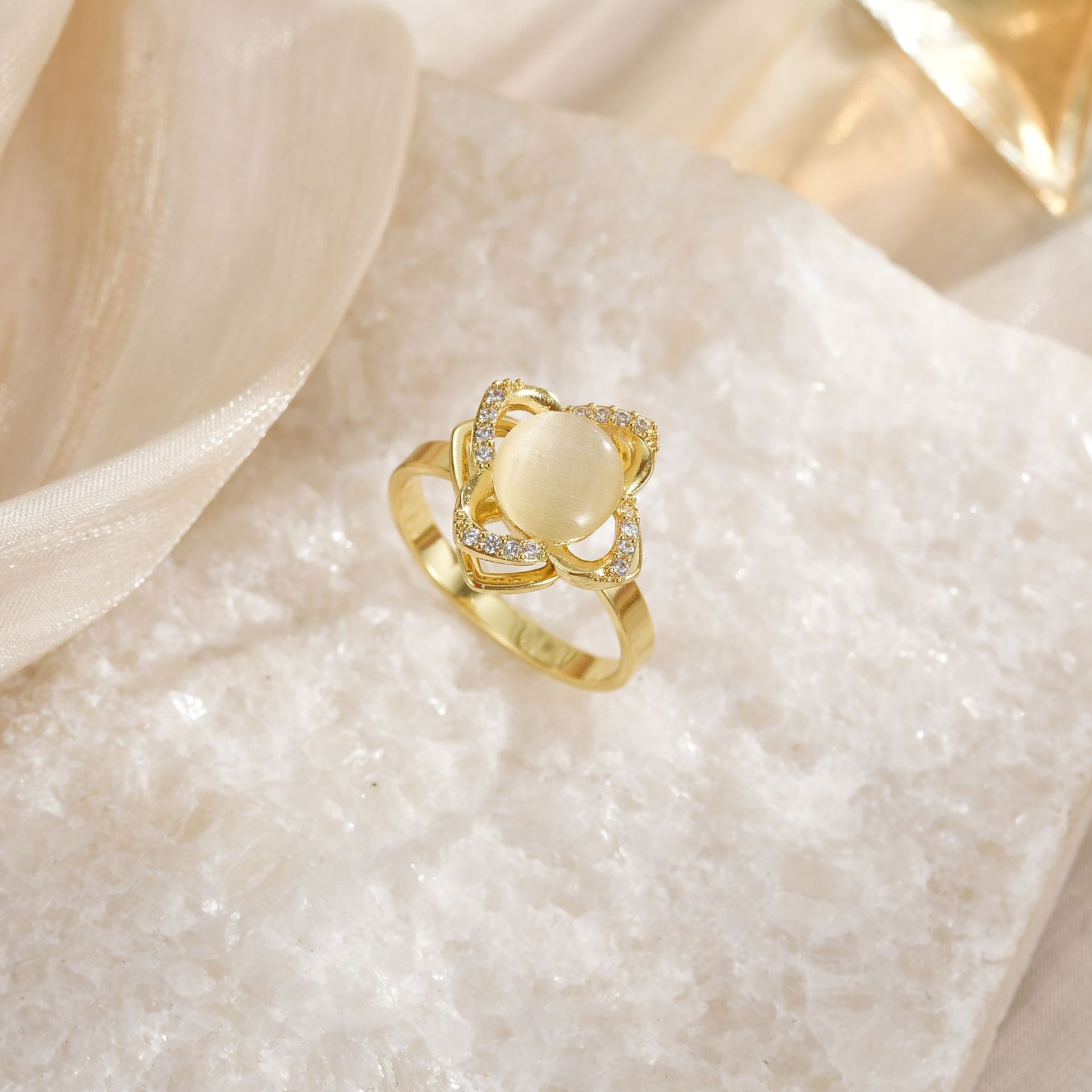 18K Gold-Plated Copper Ring