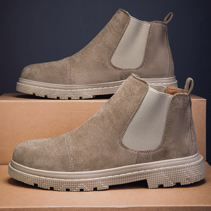 Slip-On Retro High-Top Boots