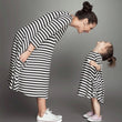 Family Clothing Matching Mother And Daughter Clothes Striped Dresses