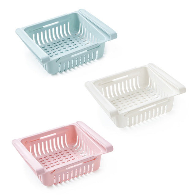 Stretchable Refrigerator Storage Basket