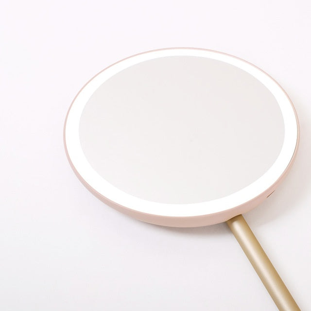 Folding LED Makeup Mirror