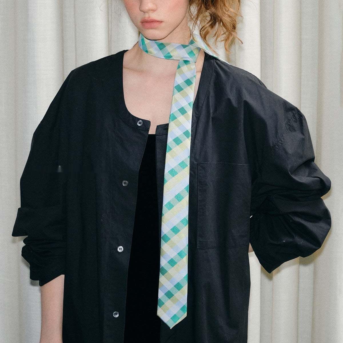 College-Style Tie Shirt