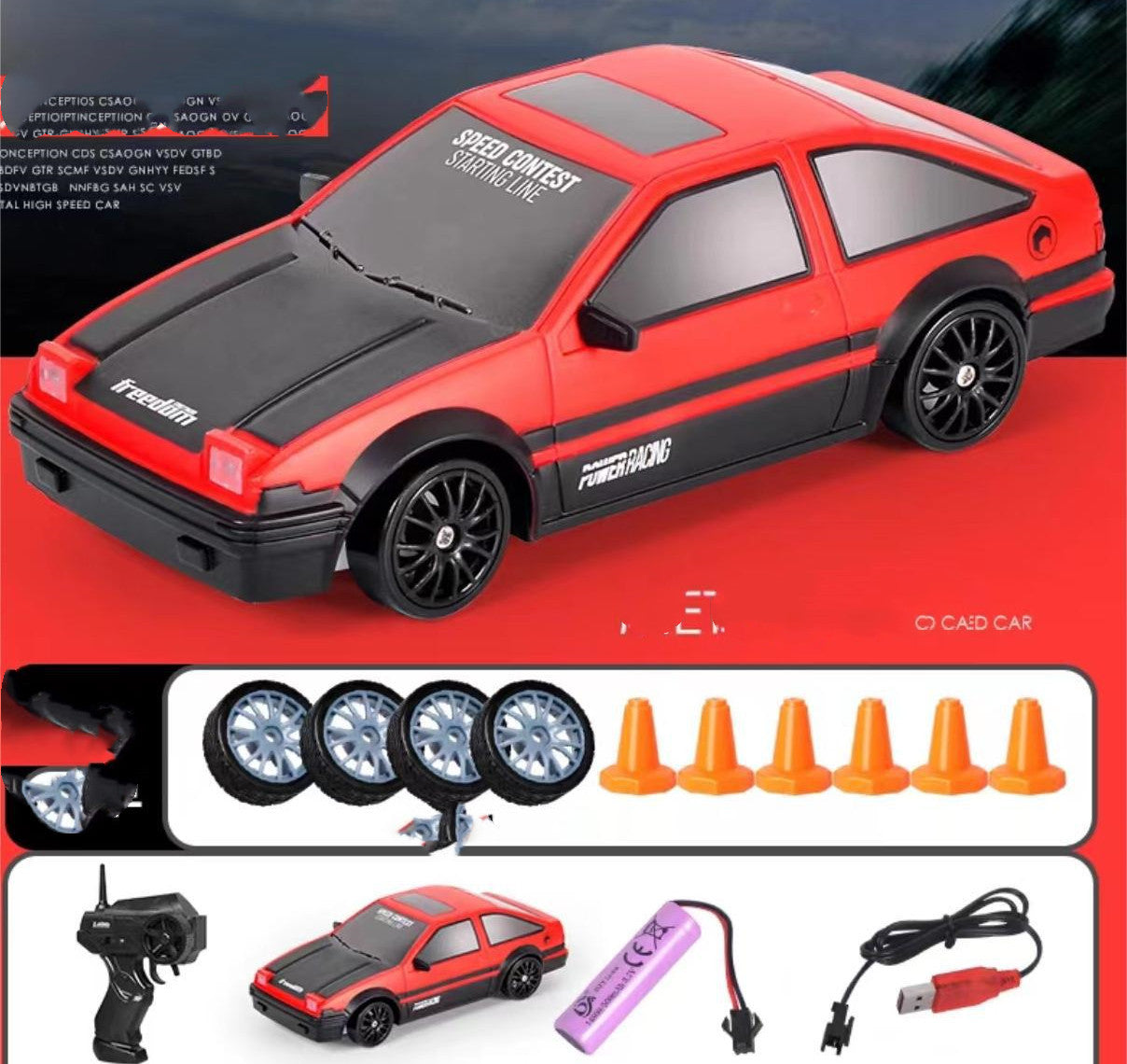 RC GTR AE86 Drift Car