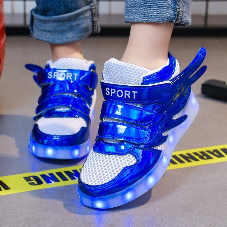 Kids Glitter LED Sneakers