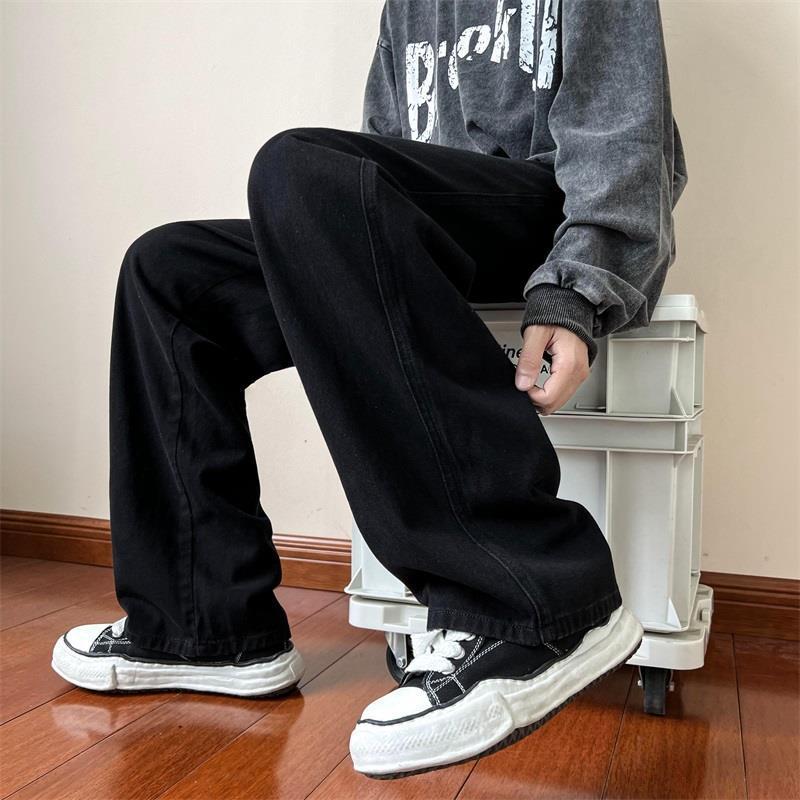 Men's Distressed Straight Jeans