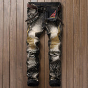 Men's Embroidered Comfort Jeans