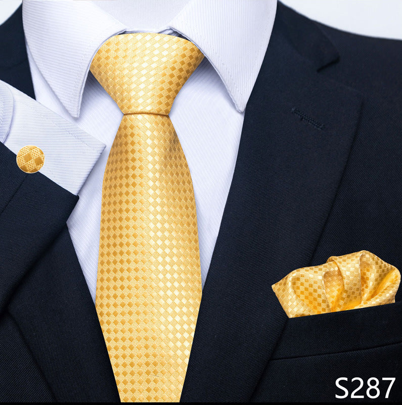 Men's Tie, Scarf & Cuff Buckle Set