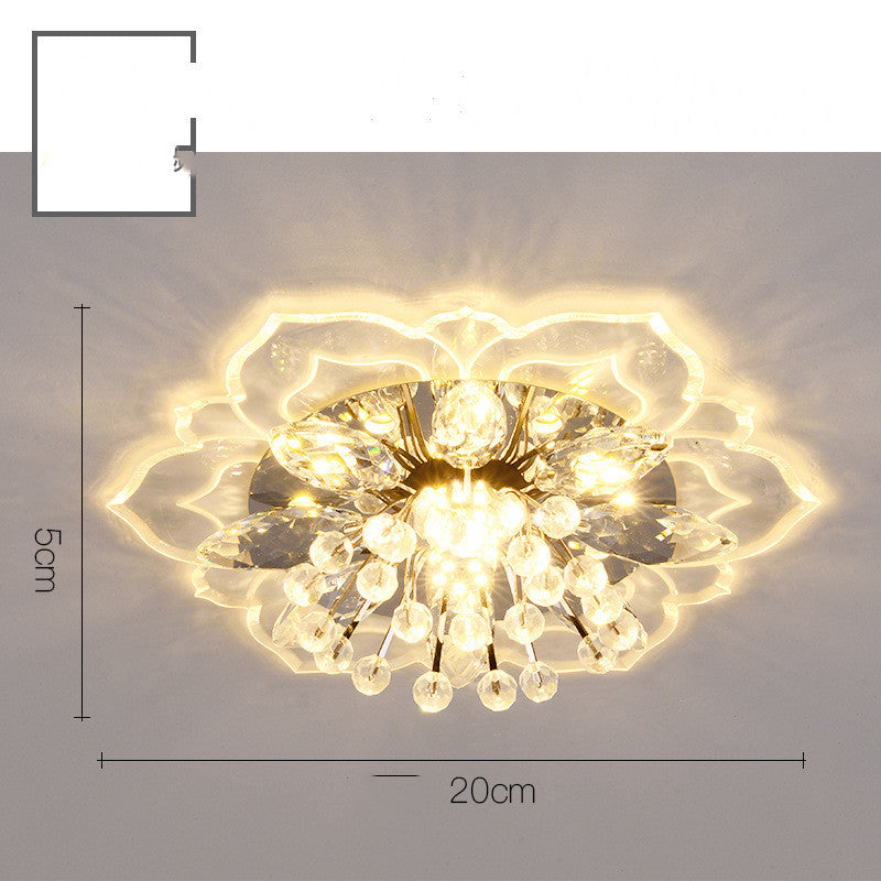 Small Crystal Corridor Chandelier