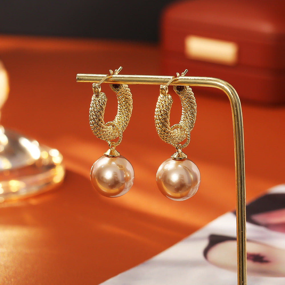 Pearl Earrings High-grade Fashion Special-interest Women